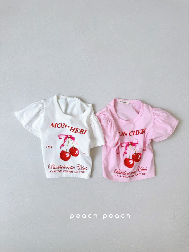 Peach peach - Korean Children Fashion - #designkidswear - Cherry Coke Tee - 6