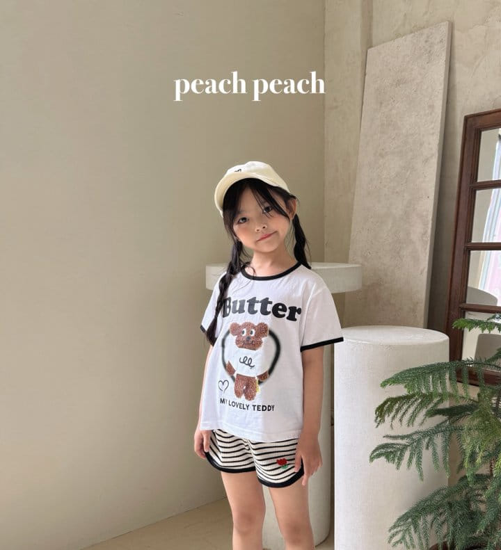 Peach peach - Korean Children Fashion - #designkidswear - Butter Tee - 5