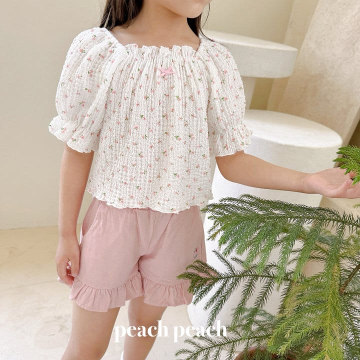 Peach peach - Korean Children Fashion - #childrensboutique - Madeleine Blouse - 4