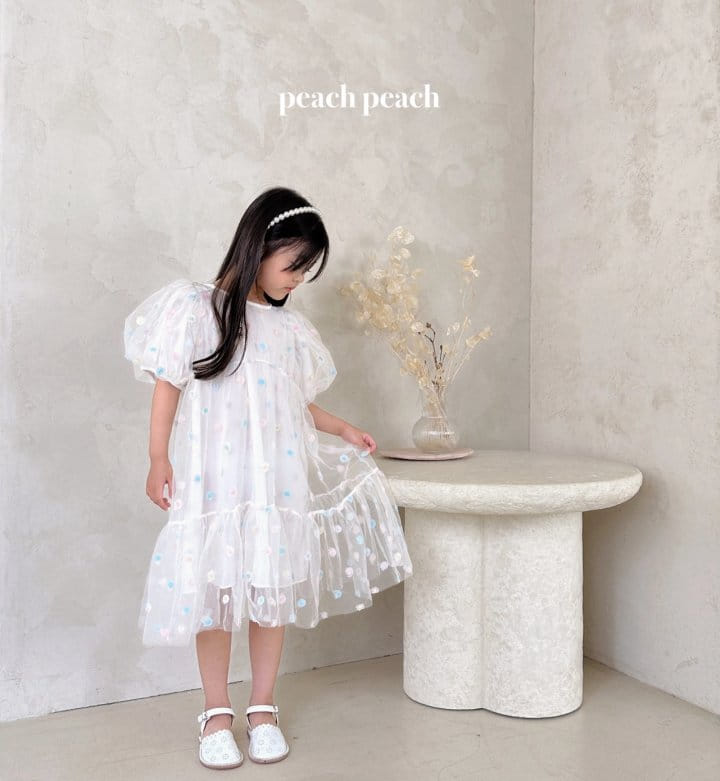 Peach peach - Korean Children Fashion - #designkidswear - Rose One-Piece