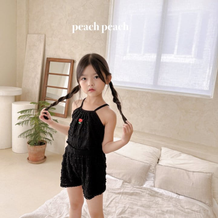 Peach peach - Korean Children Fashion - #discoveringself - Mary Top Bottom Set - 3