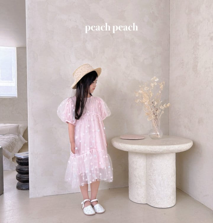 Peach peach - Korean Children Fashion - #discoveringself - Rose One-Piece - 2