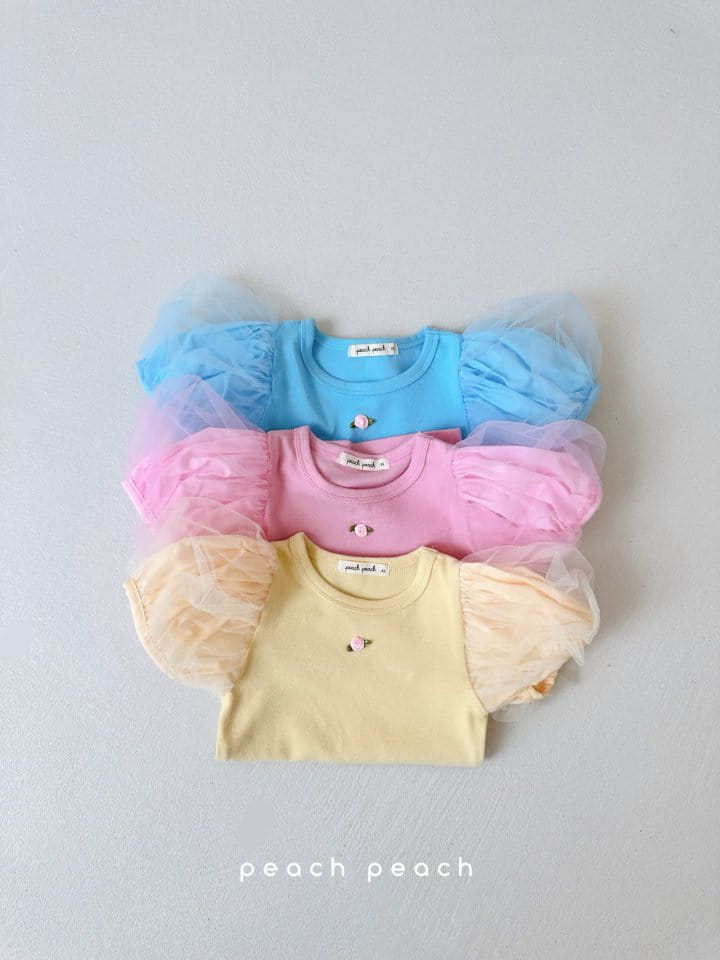 Peach peach - Korean Children Fashion - #fashionkids - Nana Tee - 10