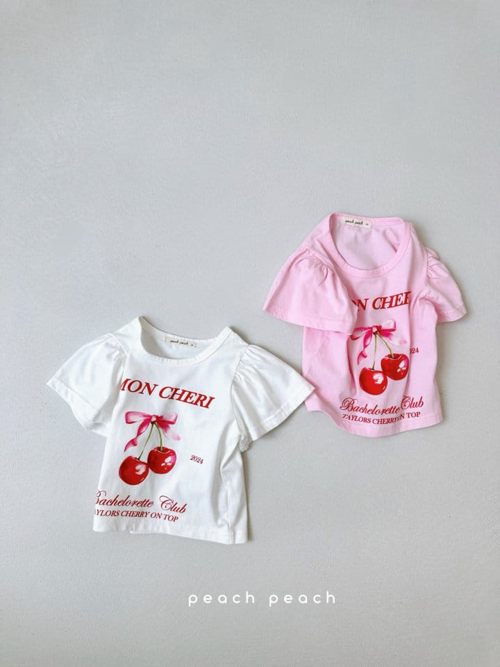 Peach peach - Korean Children Fashion - #fashionkids - Cherry Coke Tee - 8