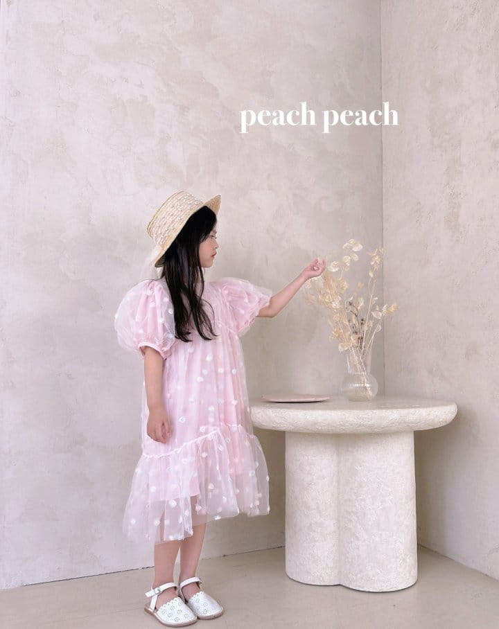 Peach peach - Korean Children Fashion - #fashionkids - Rose One-Piece - 3