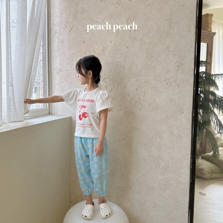 Peach peach - Korean Children Fashion - #kidsshorts - Cherry Coke Tee - 9