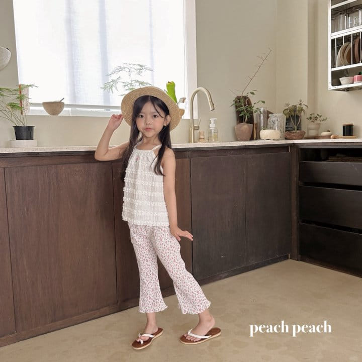 Peach peach - Korean Children Fashion - #kidzfashiontrend - Bibi Pleats Boos Cut Pants - 2