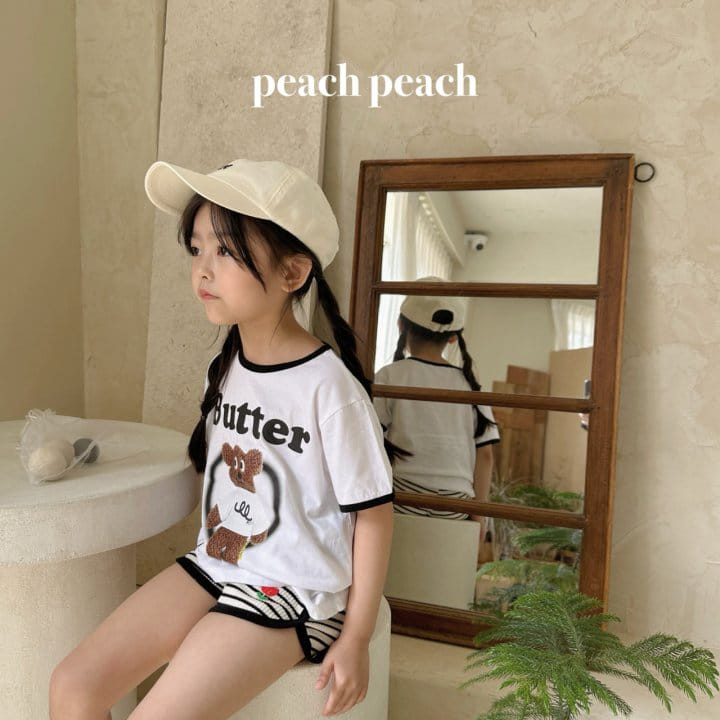 Peach peach - Korean Children Fashion - #kidzfashiontrend - Butter Tee - 10