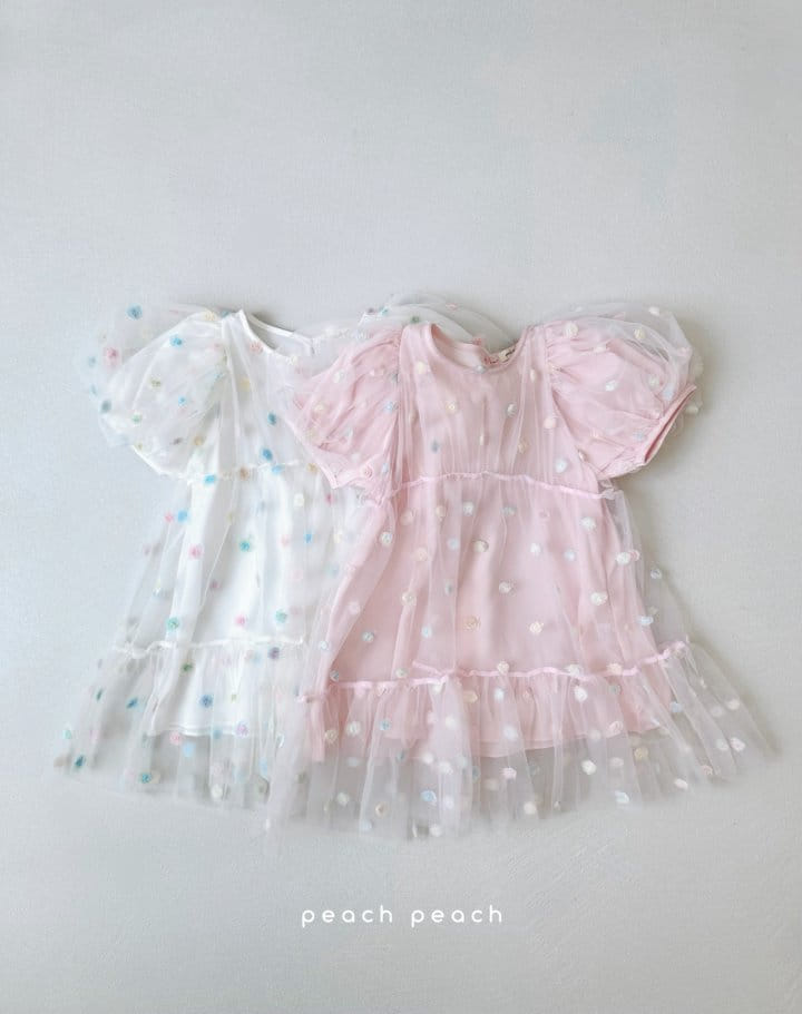 Peach peach - Korean Children Fashion - #kidzfashiontrend - Rose One-Piece - 6