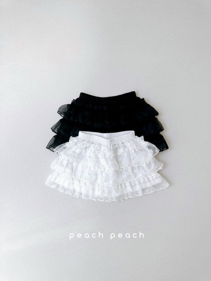 Peach peach - Korean Children Fashion - #littlefashionista - Hani Lace Skirt Pants - 6