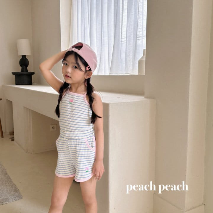 Peach peach - Korean Children Fashion - #littlefashionista - Coco Sleeveless Tee - 2