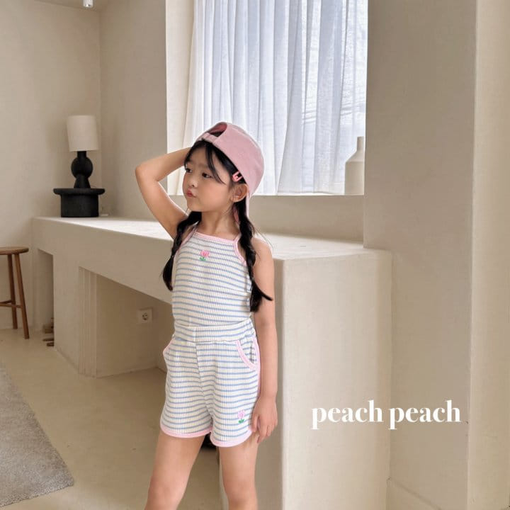 Peach peach - Korean Children Fashion - #magicofchildhood - Coco Sleeveless Tee - 3