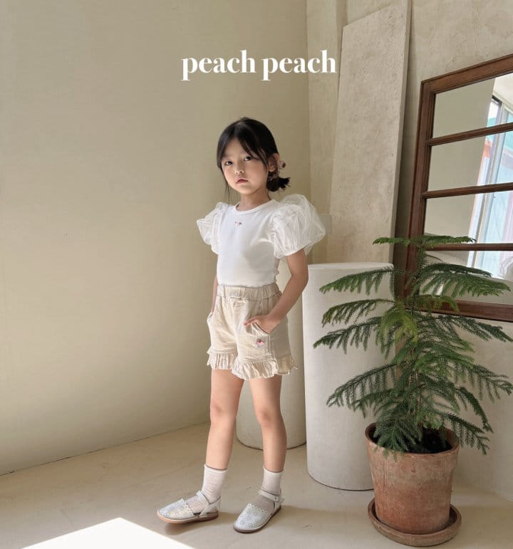 Peach peach - Korean Children Fashion - #magicofchildhood - Nana Tee - 2