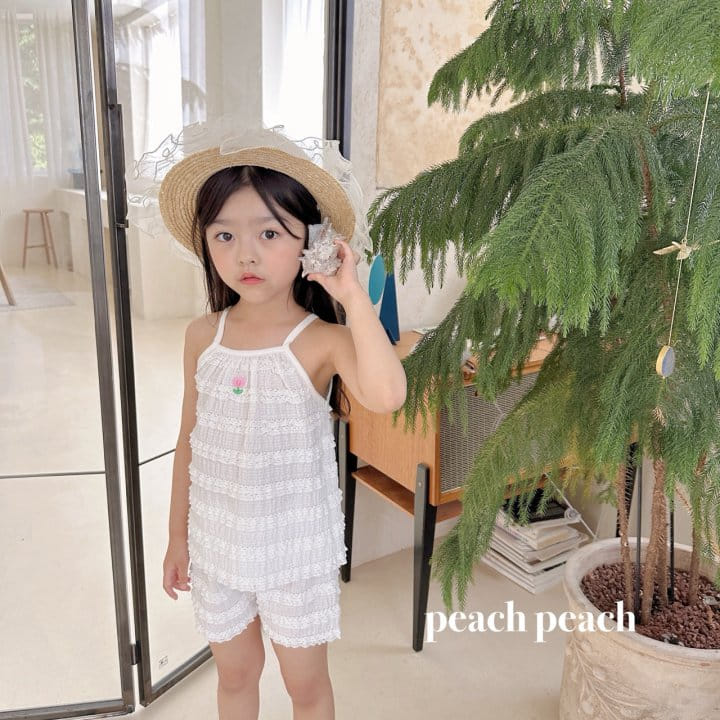 Peach peach - Korean Children Fashion - #magicofchildhood - Mary Top Bottom Set - 10