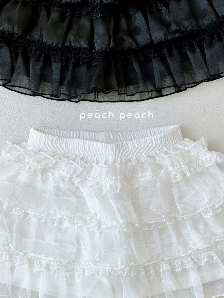 Peach peach - Korean Children Fashion - #minifashionista - Hani Lace Skirt Pants - 8