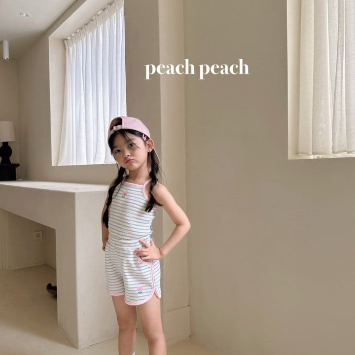 Peach peach - Korean Children Fashion - #magicofchildhood - Coco Sleeveless Tee - 4