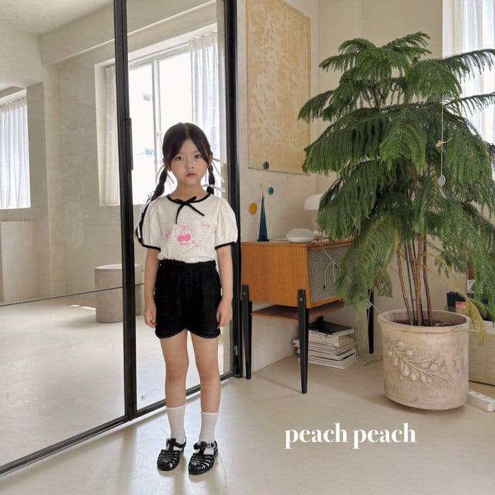 Peach peach - Korean Children Fashion - #minifashionista - Ju Ju Tee - 2