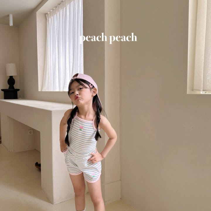 Peach peach - Korean Children Fashion - #prettylittlegirls - Coco Sleeveless Tee - 5