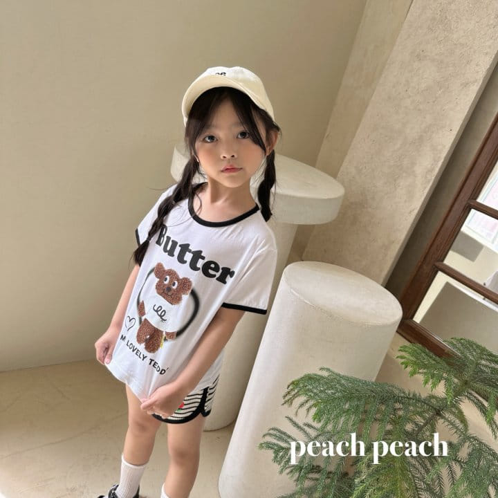 Peach peach - Korean Children Fashion - #prettylittlegirls - Butter Tee