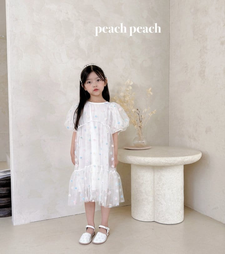 Peach peach - Korean Children Fashion - #prettylittlegirls - Rose One-Piece - 11