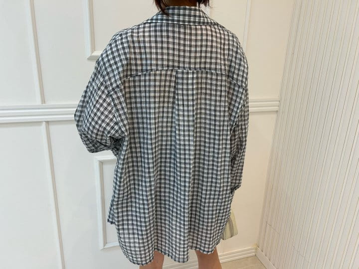 Pearls room - Korean Women Fashion - #momslook - Check Shirt - 7