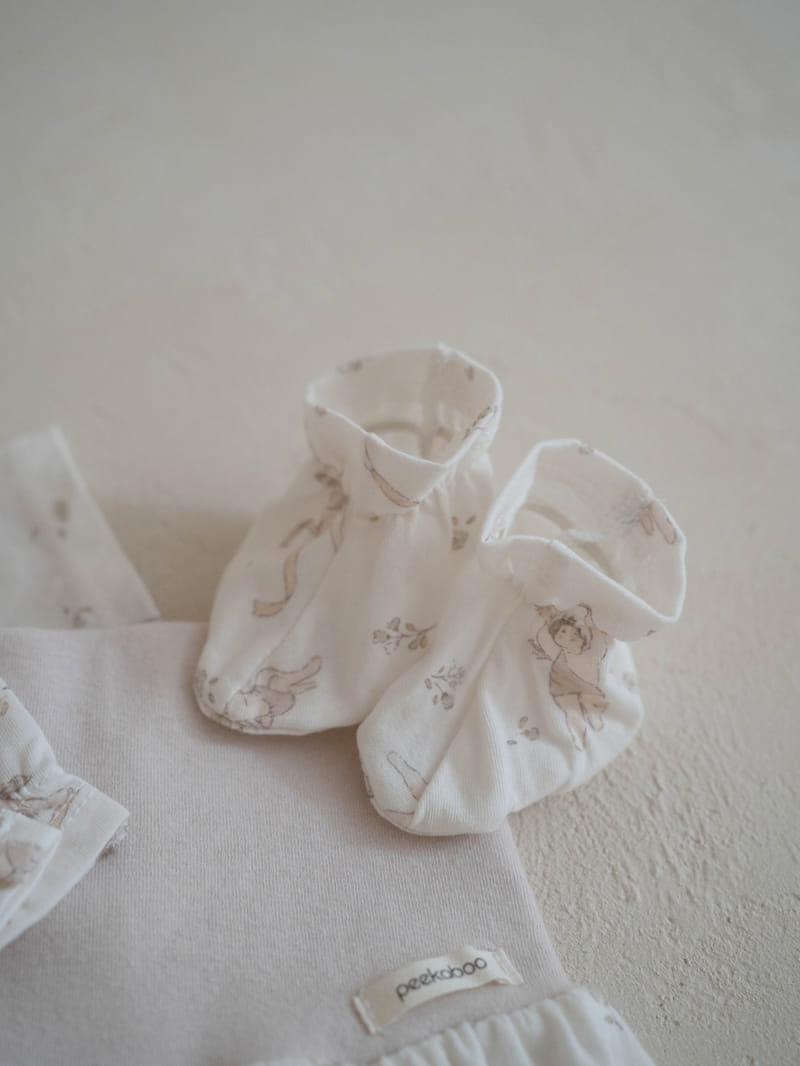 Peekaboo - Korean Baby Fashion - #babyboutiqueclothing - Angella Simple Bannet Set - 4