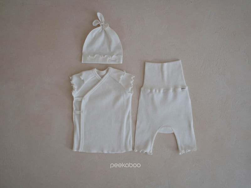 Peekaboo - Korean Baby Fashion - #babyfever - Pioni Bonnet Set - 4