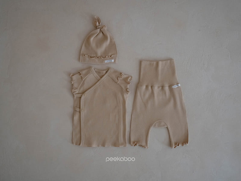 Peekaboo - Korean Baby Fashion - #babylifestyle - Pioni Bonnet Set - 5