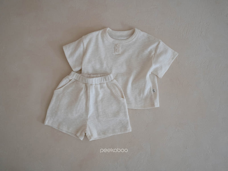 Peekaboo - Korean Baby Fashion - #babylifestyle - Gru Baby Top Bottom Set - 3