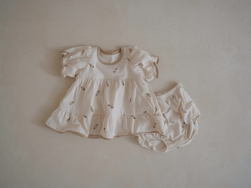 Peekaboo - Korean Baby Fashion - #babywear - Icecream Baby Top Bottom Set - 2