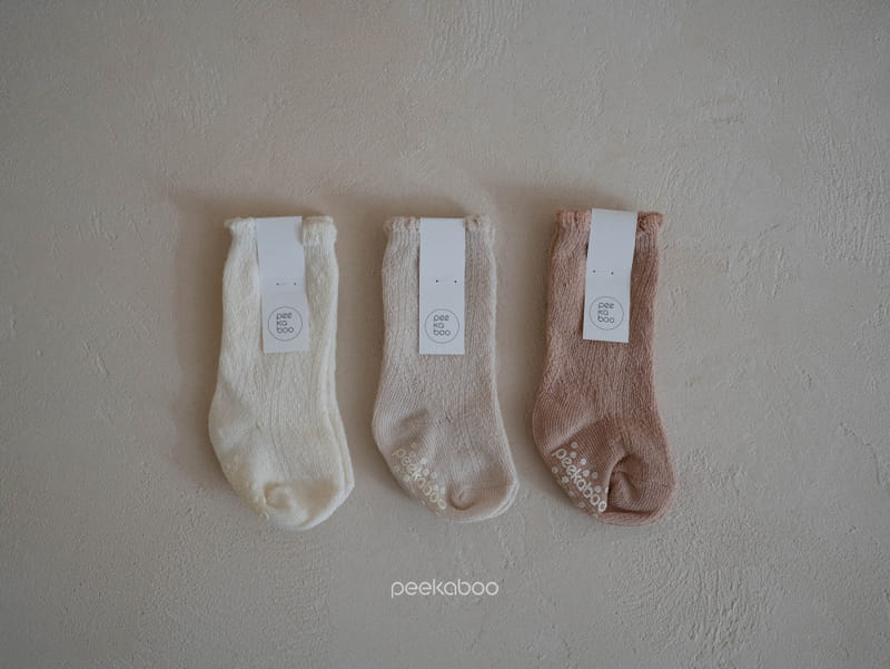 Peekaboo - Korean Children Fashion - #designkidswear - Flower Knee Socks - 3