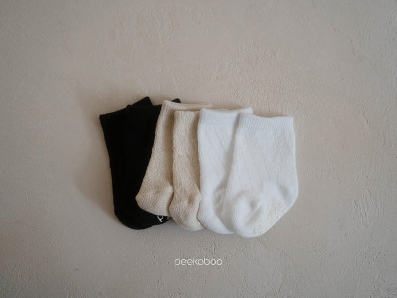 Peekaboo - Korean Children Fashion - #kidsshorts - Dia Socks Set - 9