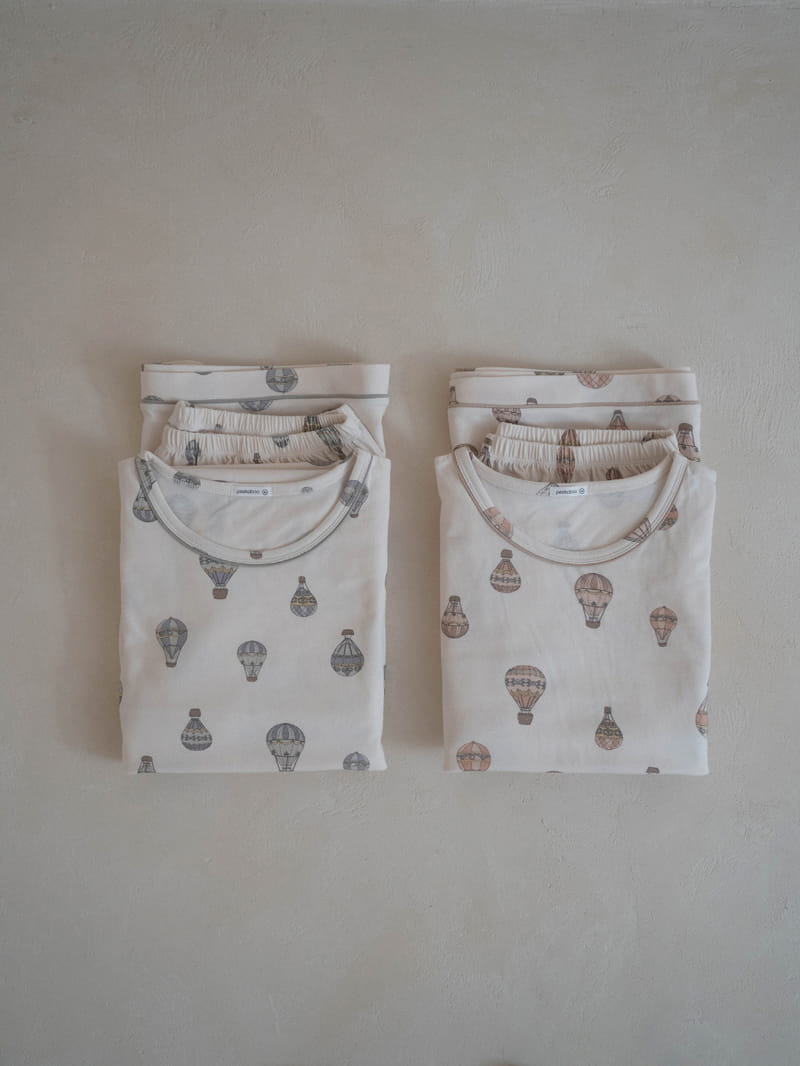 Peekaboo - Korean Children Fashion - #toddlerclothing - Dad Hot Air Balloon Top Bottom Set