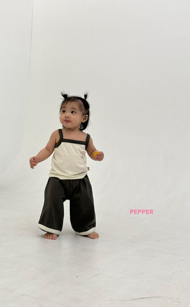 Pepper - Korean Children Fashion - #kidsshorts - Wide Color Pants - 4