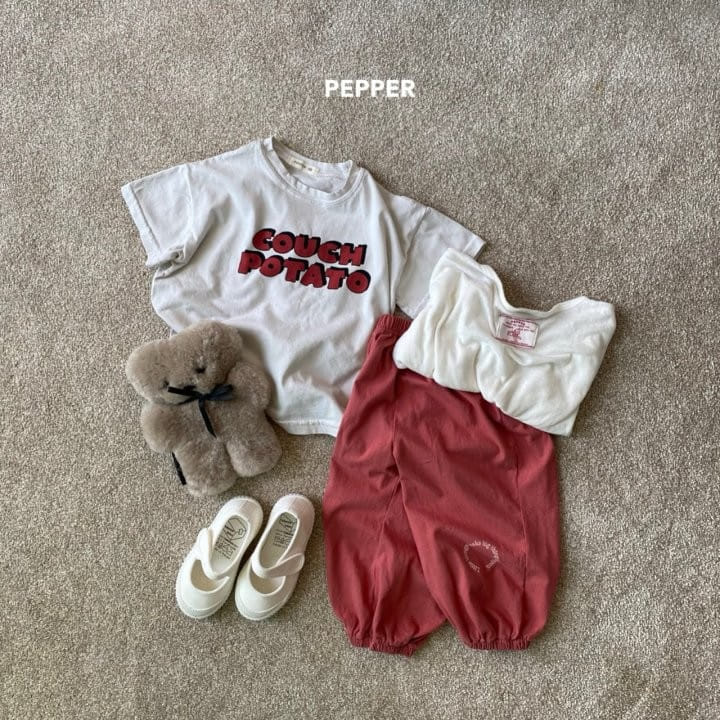 Pepper - Korean Children Fashion - #littlefashionista - Tomato Jogger Pants - 7
