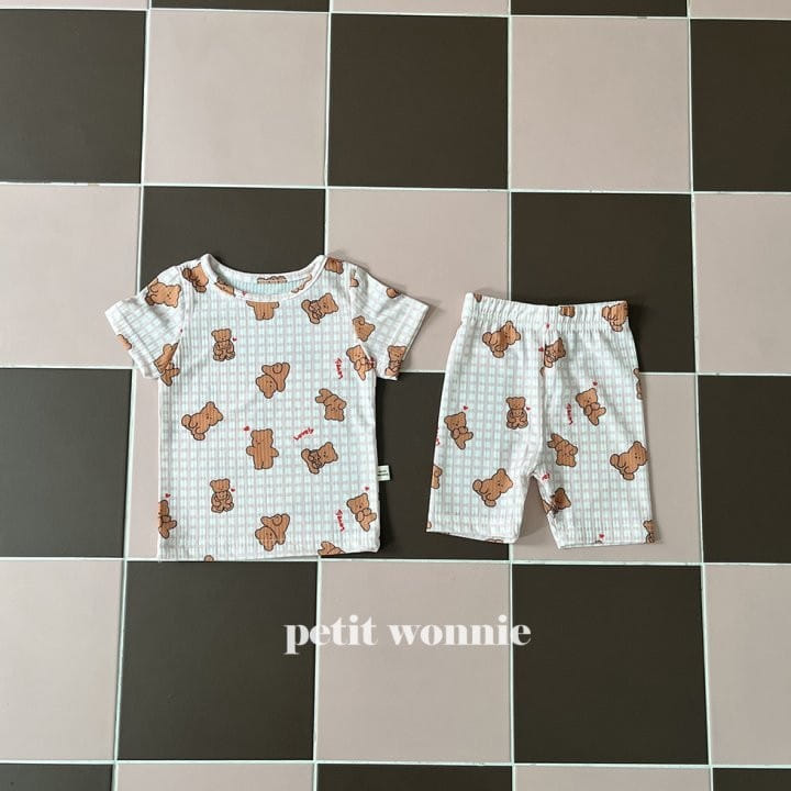 Petitwonnie - Korean Children Fashion - #Kfashion4kids - Animal Friends Top Bottom Set - 7