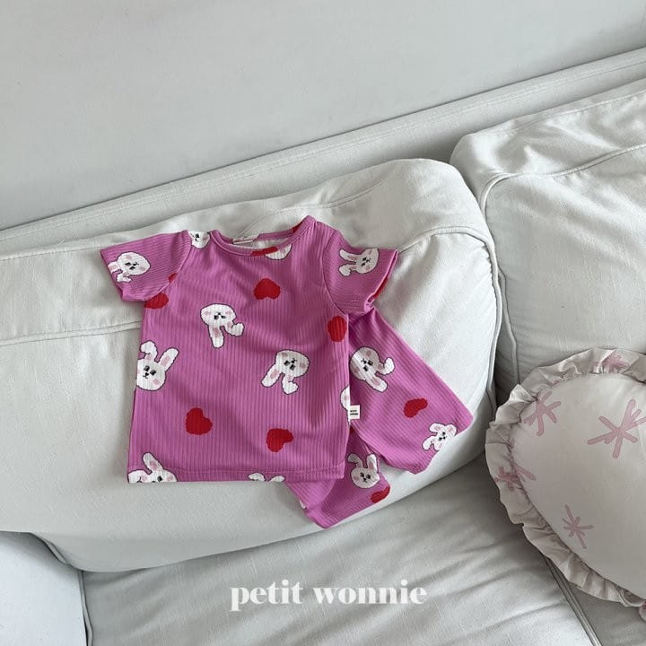 Petitwonnie - Korean Children Fashion - #designkidswear - Animal Friends Top Bottom Set