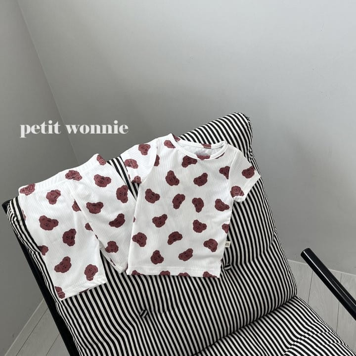 Petitwonnie - Korean Children Fashion - #fashionkids - Animal Friends Top Bottom Set - 4