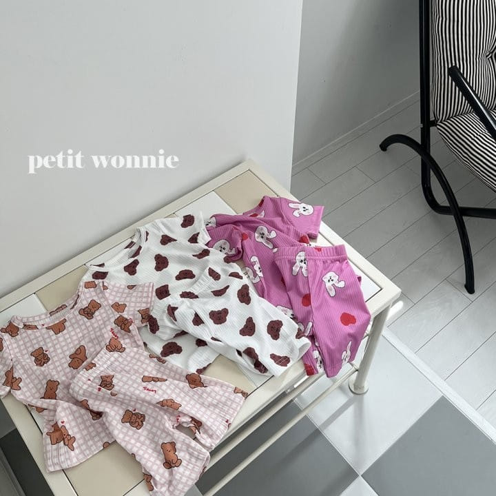 Petitwonnie - Korean Children Fashion - #kidsstore - Animal Friends Top Bottom Set - 5