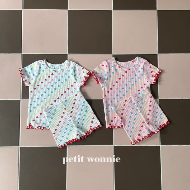 Petitwonnie - Korean Children Fashion - #prettylittlegirls - Love Song Top Bottom Set - 6