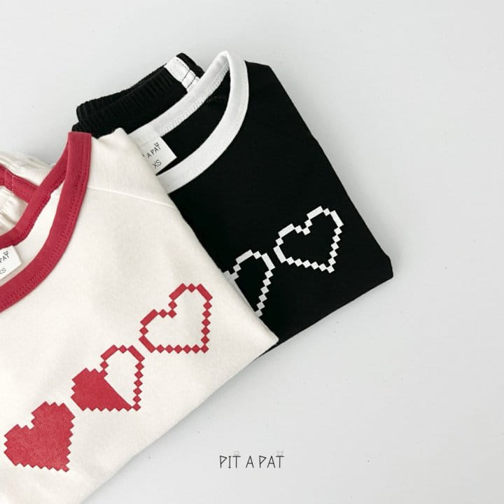 Pitapat - Korean Children Fashion - #designkidswear - Bubble Heart Top Bottom Set - 4