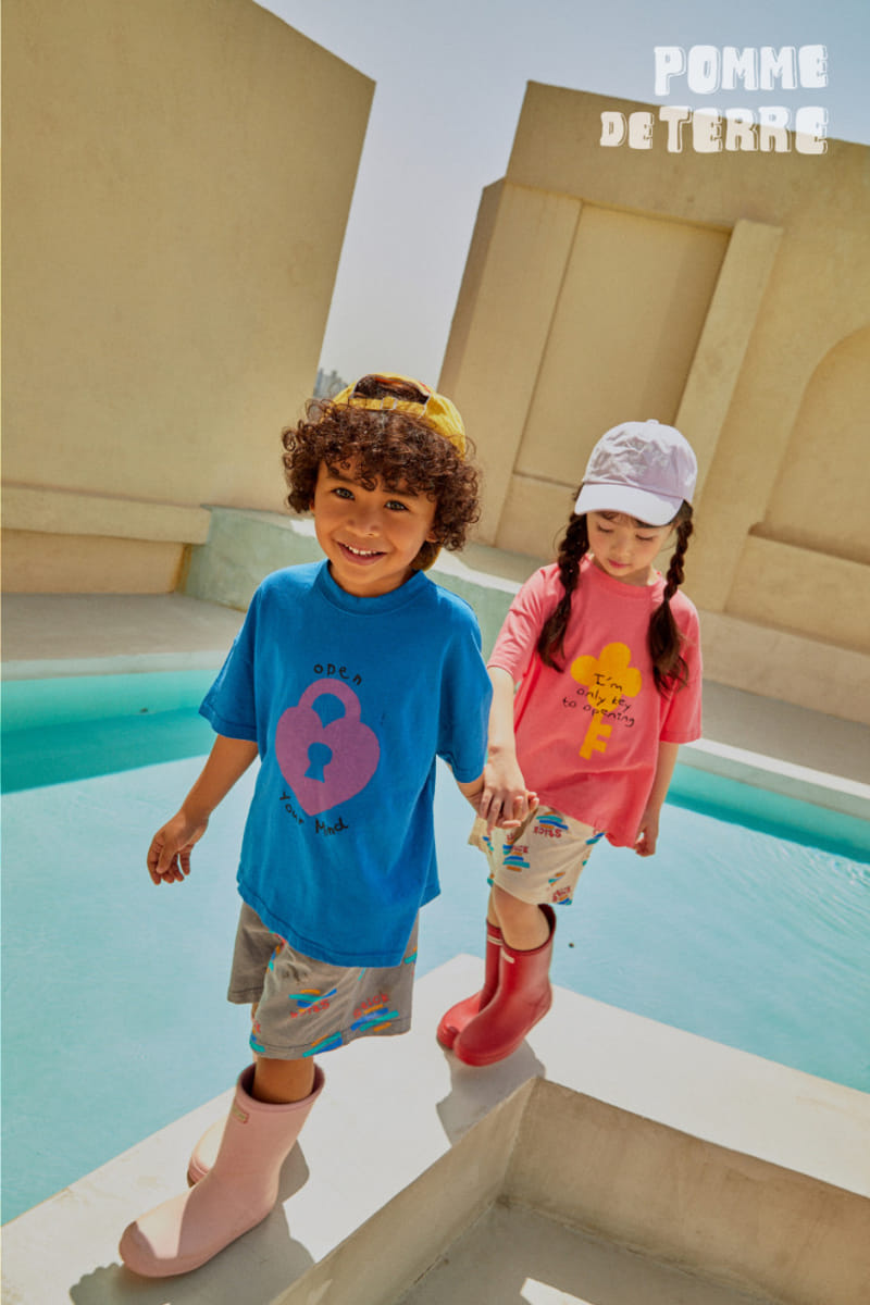 Pomme de terre - Korean Children Fashion - #Kfashion4kids - Aqua Stick Shorts - 8