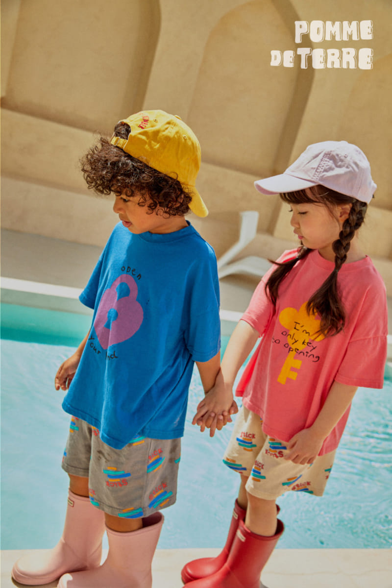 Pomme de terre - Korean Children Fashion - #fashionkids - Clover Key Short Sleeve Tee - 5