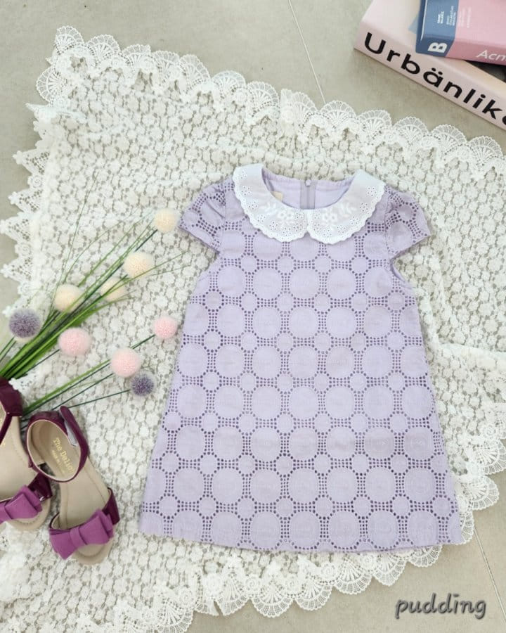 Pudding - Korean Children Fashion - #fashionkids - Washing Embroidery One-Piece - 8