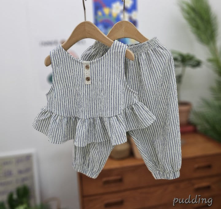 Pudding - Korean Children Fashion - #fashionkids - Top Bottom Set - 2