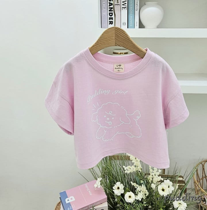 Pudding - Korean Children Fashion - #kidsshorts - Pudding Girl Tee - 2