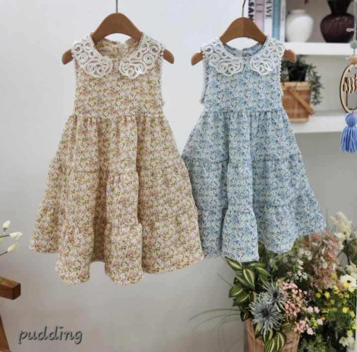 Pudding - Korean Children Fashion - #prettylittlegirls - Collar One-Piece - 2