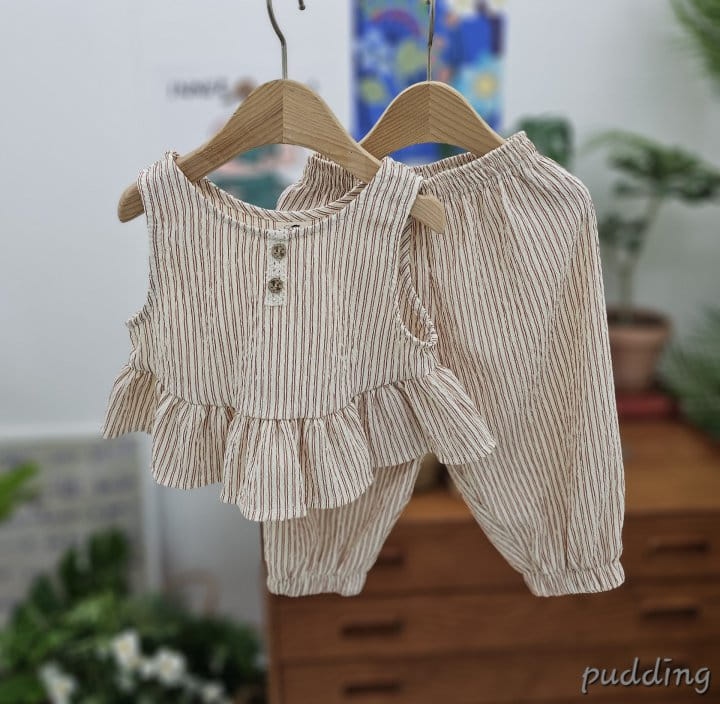 Pudding - Korean Children Fashion - #prettylittlegirls - Top Bottom Set - 10