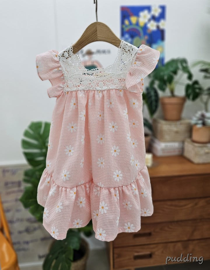 Pudding - Korean Children Fashion - #stylishchildhood - Chrysanrhemum One-Piece - 2