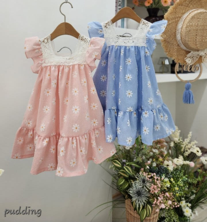 Pudding - Korean Children Fashion - #toddlerclothing - Chrysanrhemum One-Piece